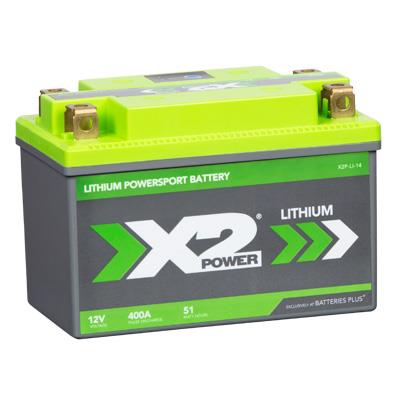 X2Power X2P14 Lithium Powersport Battery: 400A Cranking, Lightweight, Fast Charge