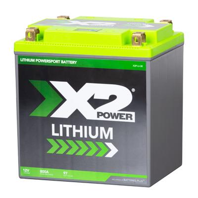 X2Power X2P30 800A Pulse Cranking Lithium Powersport Battery for Motorcycles