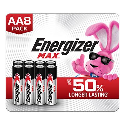 Energizer Max AA Alkaline Batteries 8-Pack: Long-Lasting, Leak-Proof, Eco-Friendly Power