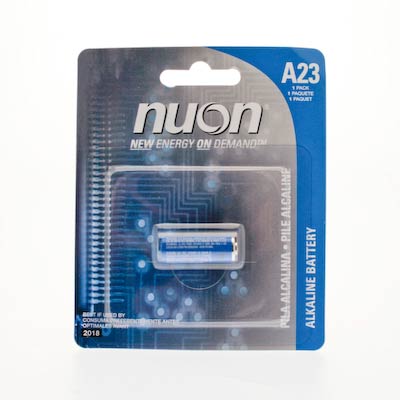 Nuon A23 12V Alkaline Battery for Remote Controls, Alarms, and Electronic Devices