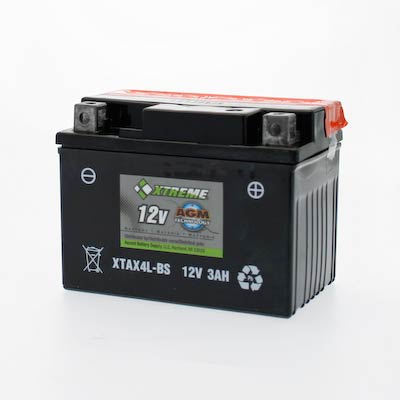 Xtreme 4L-BS 12V 50CCA AGM Powersport Battery: Motorcycle, ATV, Snowmobile Power