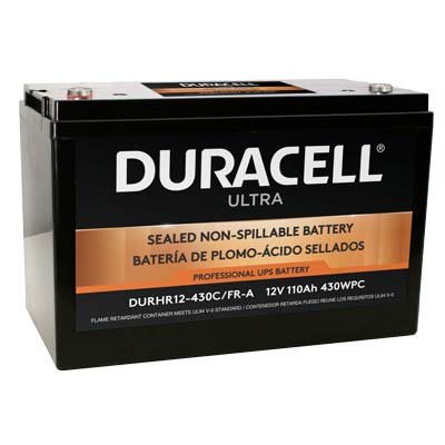 Duracell Ultra 12V 110Ah AGM High-Rate Sealed Lead Acid UPS Battery