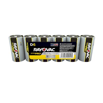 Rayovac UltraPro D Cell Alkaline Batteries: Reliable Power, 10-Year Shelf Life