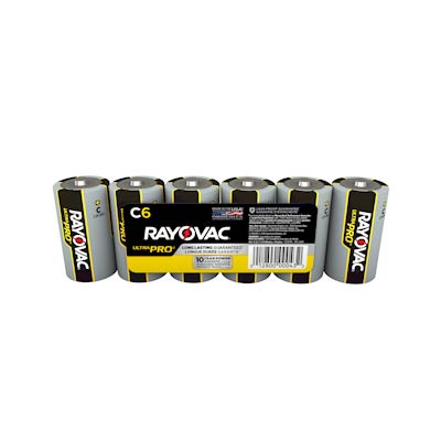 Rayovac UltraPro C Alkaline Batteries 6-Pack: Dependable, Long-Lasting Power