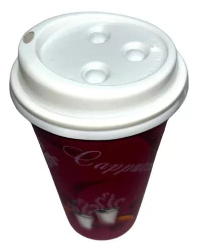 White lid for cup papper