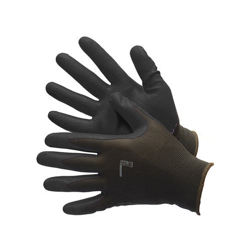 Major 50-8838BKBK 13 Gauge Polyester Black Nitrile Safety Gloves