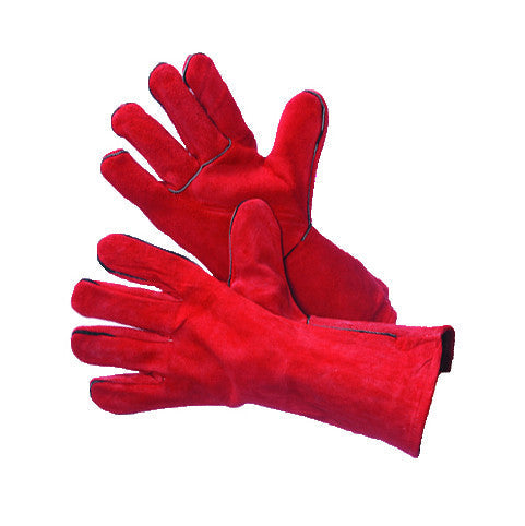Major Gloves and Safety Welding Gloves Red Cow Leather Large