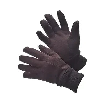 Major Gloves 65-1812 Cotton Brown Jersey Work Gloves 12 oz.