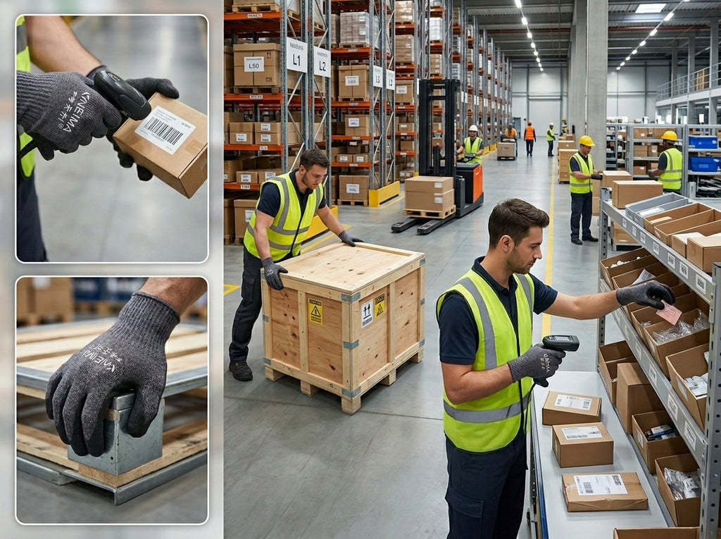 VizoCare Tuff Gard PU-Coated Polyester Work Gloves Grey