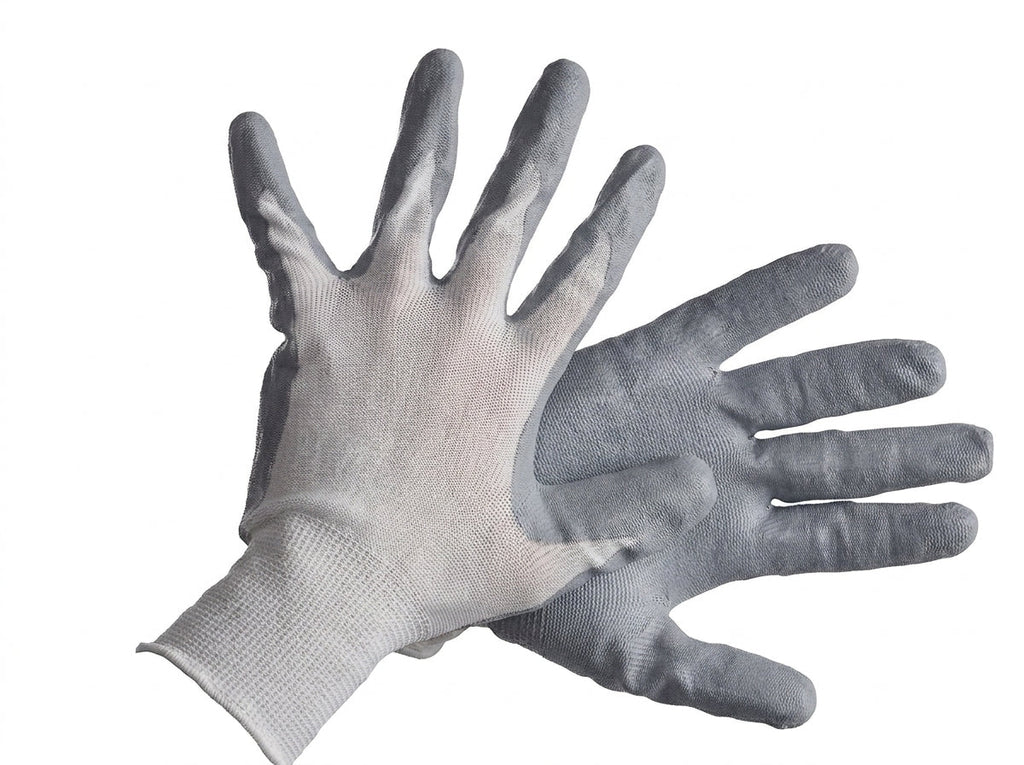 VizoCare Tuff Gard PU-Coated Nylon Gloves 13-Gauge Grey
